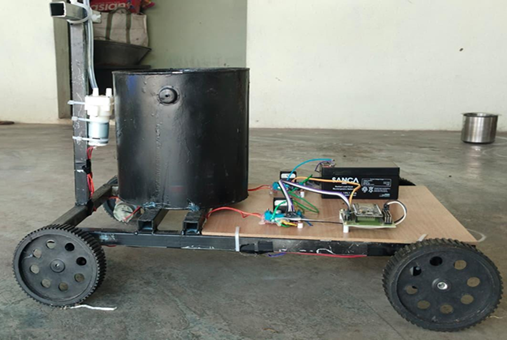 Pesticides Spraying Robot